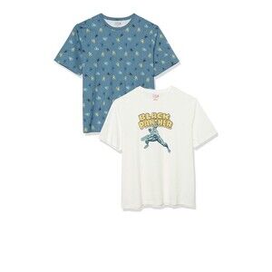 Men’s Disney Regular-fit Crew-neck T-shirts 2XL. Black Panther- Marvel NWT 2pk